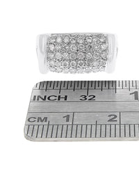 Pave Diamond Dome Style Ring in White Gold