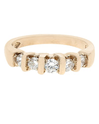 Bar Set 5 Stone Diamond Band
