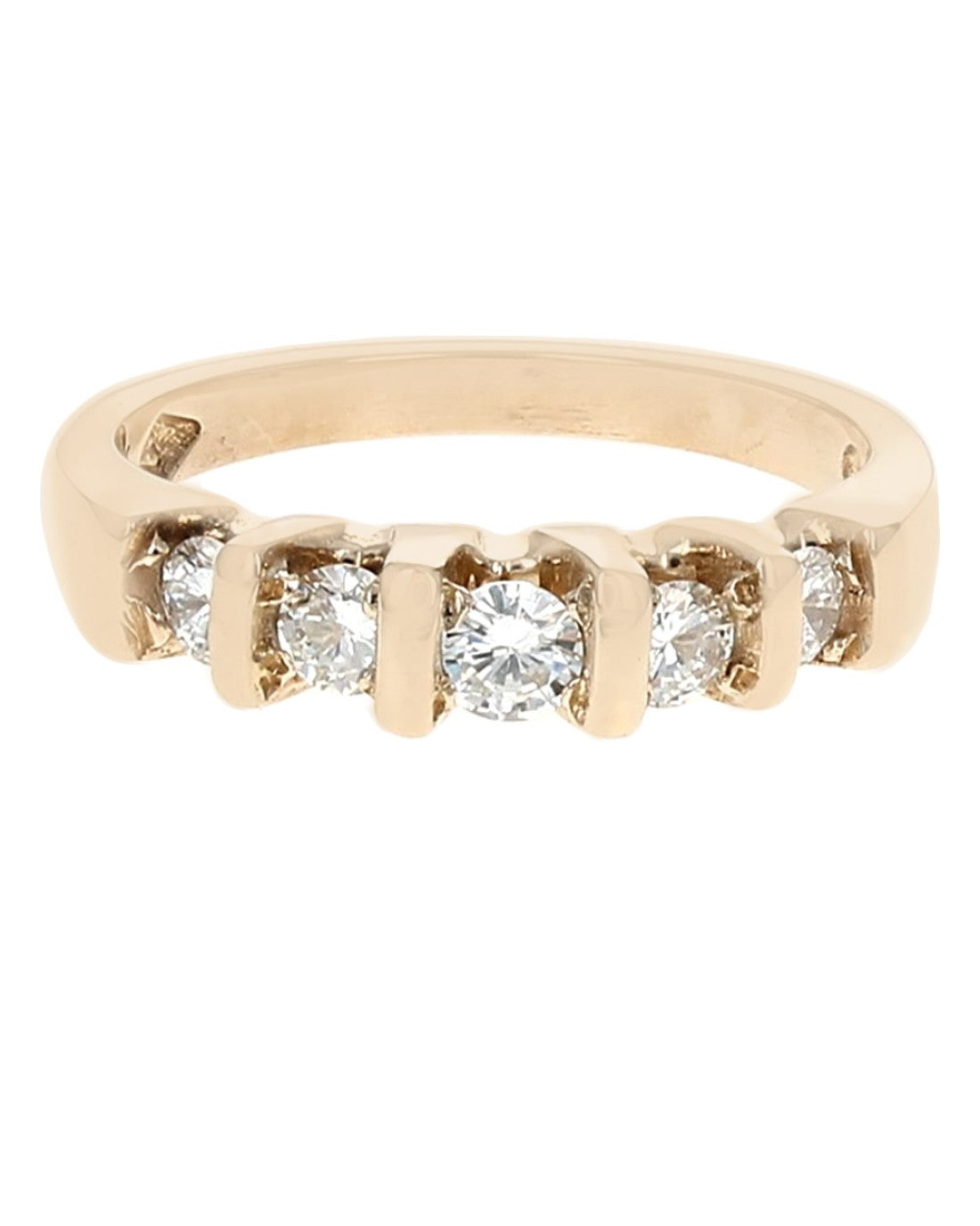 Bar Set 5 Stone Diamond Band
