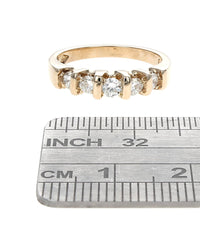 Bar Set 5 Stone Diamond Band