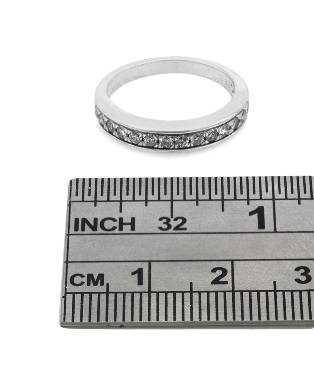 Diamond Wedding Band in White Gold