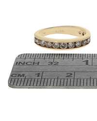 Diamond Wedding Band in Yellow Gold