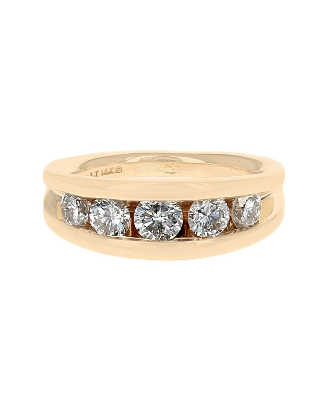 Five Stone Diamond Ring in Yellow Gold