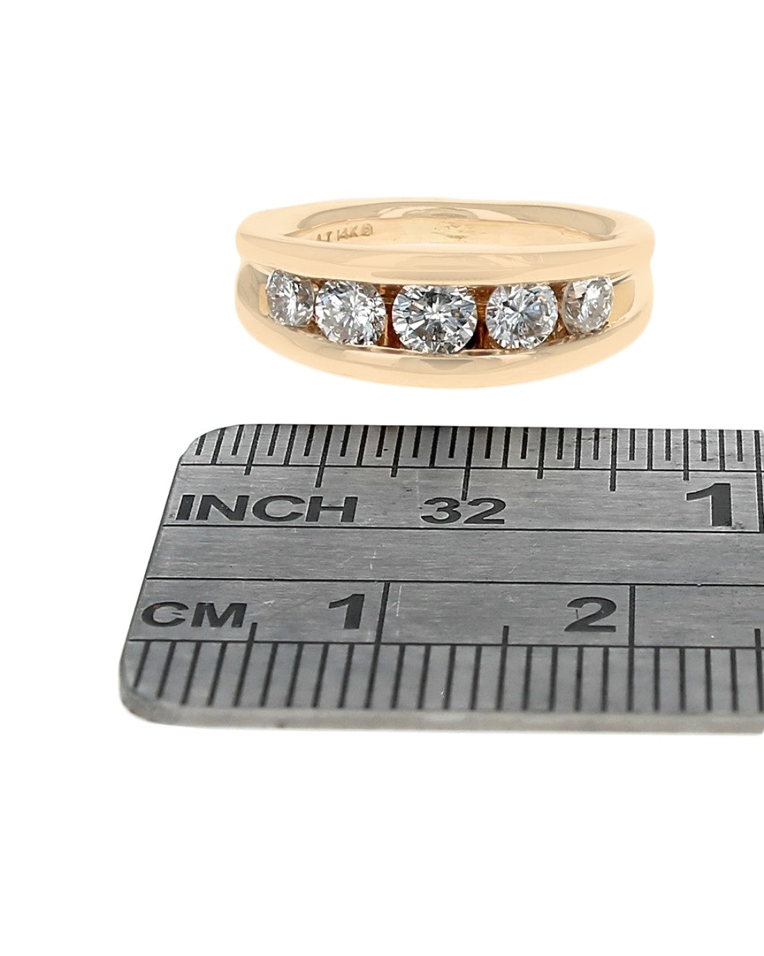 Five Stone Diamond Ring in Yellow Gold