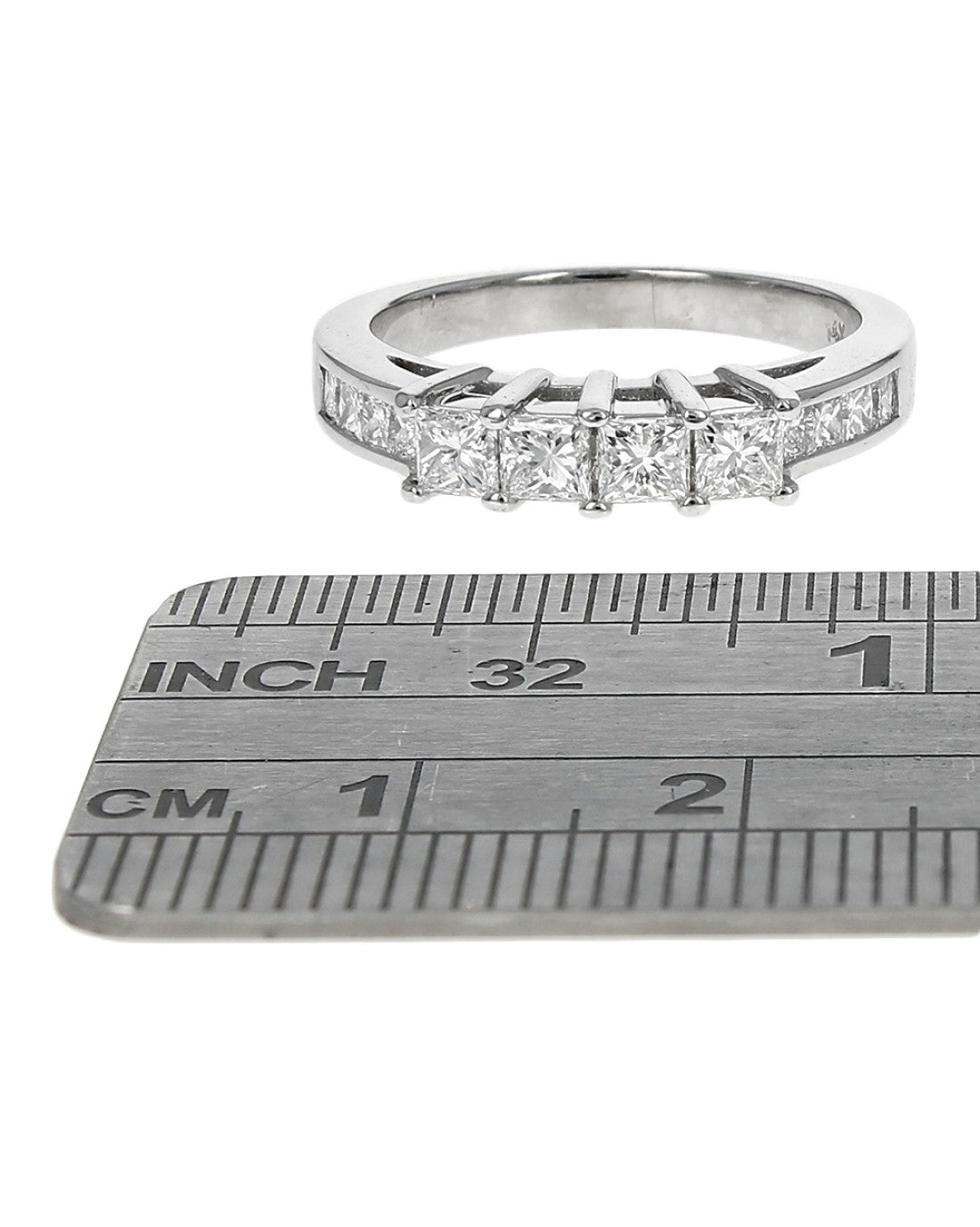 Princess Cut Diamond Ring in White Gold