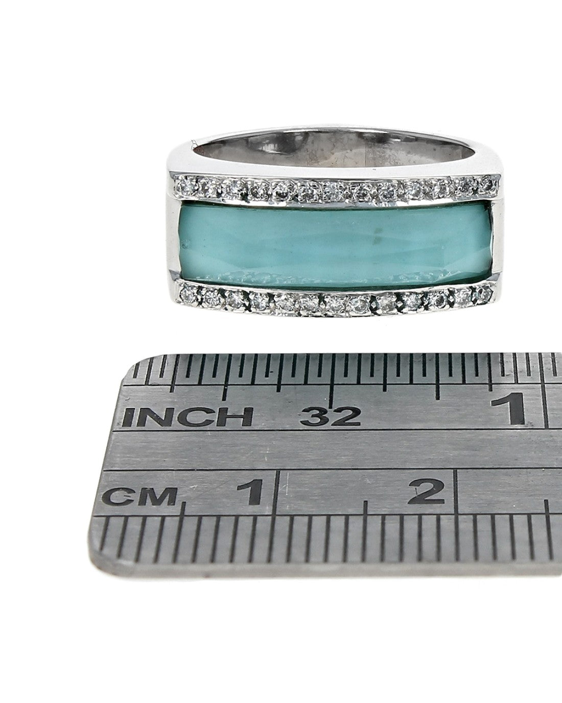 Stephen Webster Crystal Haze Quartz and Diamond Edge Ring