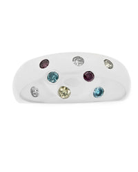 Multi Color Diamond Dome Band