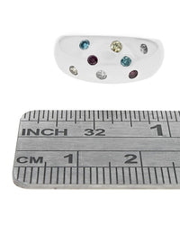 Multi Color Diamond Dome Band