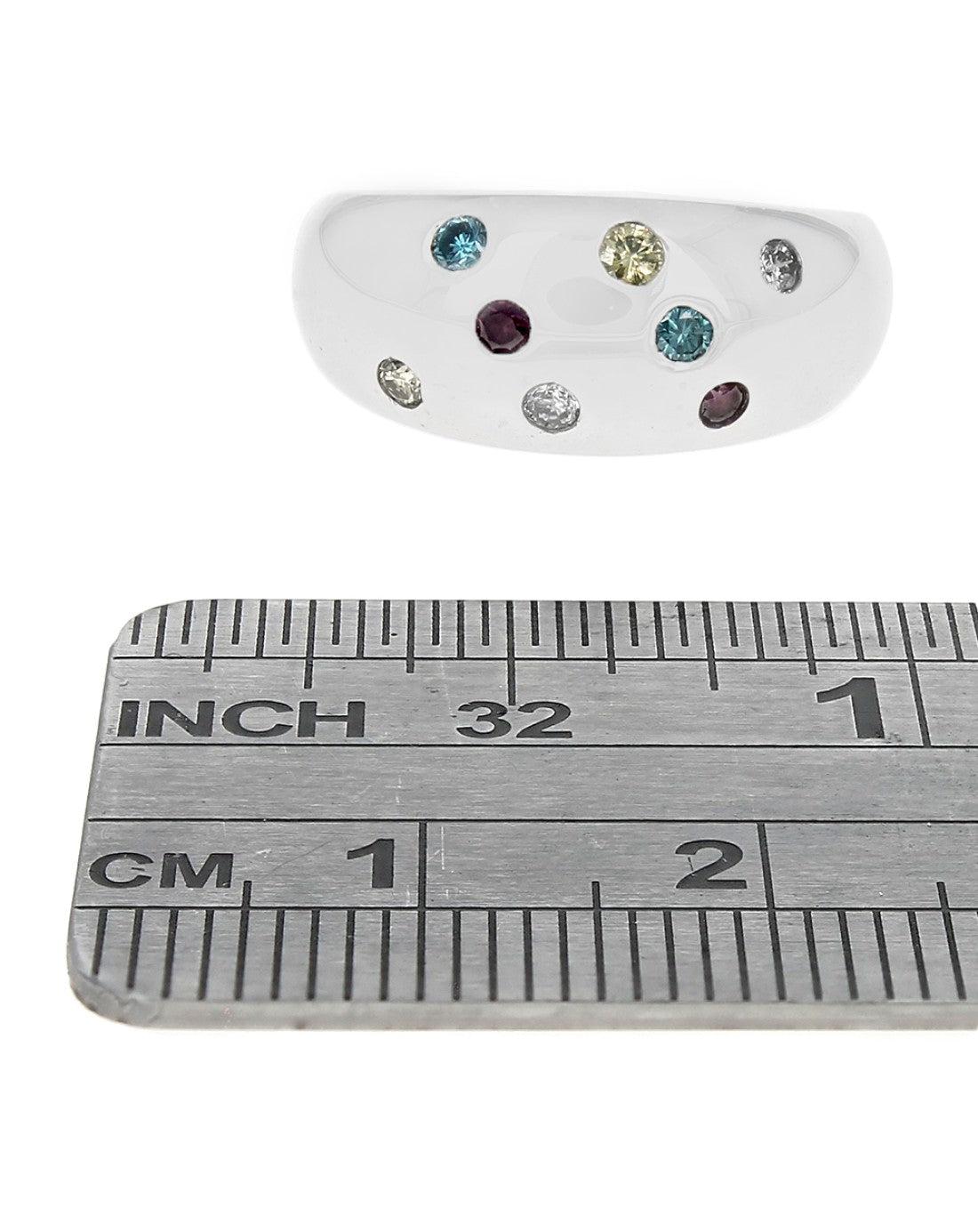Multi Color Diamond Dome Band