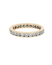 Round Diamond Eternity Band in Yellow Gold