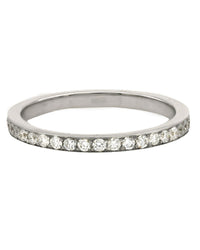 Round Diamond Eternity Band in White Gold