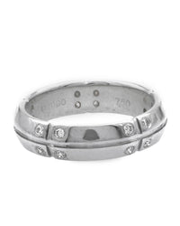 2000 Stream America Diamond Wedding Band in White Gold