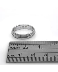 2000 Stream America Diamond Wedding Band in White Gold