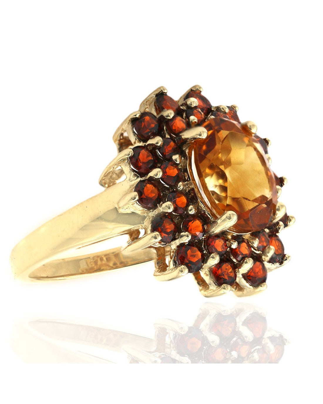 Morganite and Diamond Double Halo Ring in Rose Gold