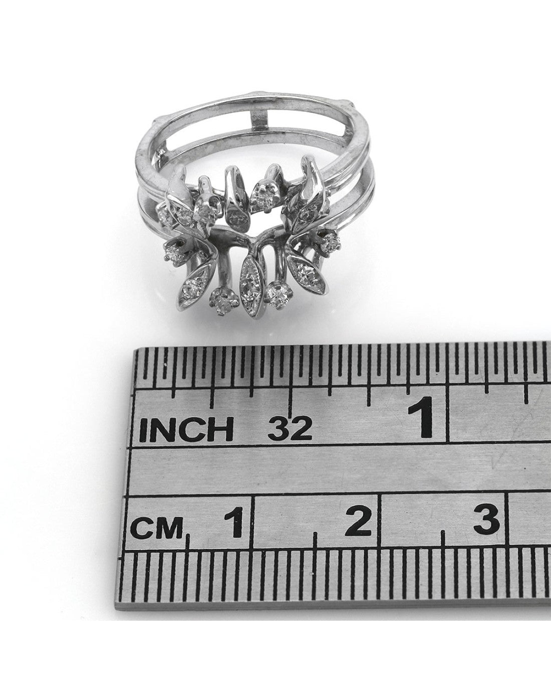 2 Row Diamond Split Shank Ring Guard