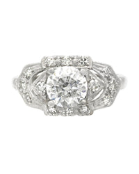 GIA Certified Round Brilliant Cut Diamond Solitaire Ring in Platinum