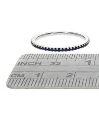 Blue Sapphire Eternity Band in White Gold