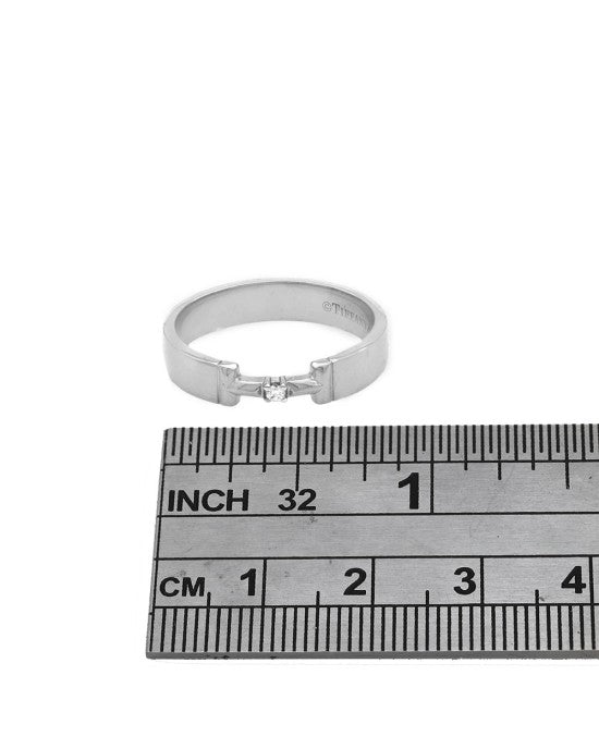 True Diamond Link Ring in White Gold