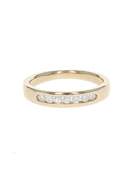 Diamond Wedding Band in Yellow Gold