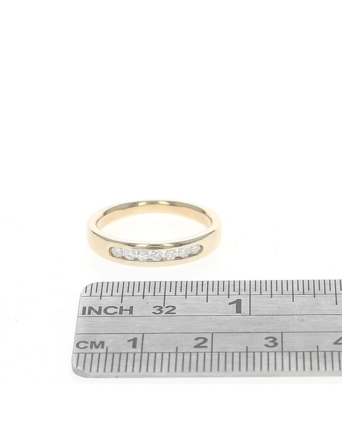 Diamond Wedding Band in Yellow Gold