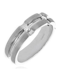 Gentleman Diamond Grooved Band