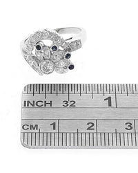 Vintage Diamond and Sapphire Accent Ring