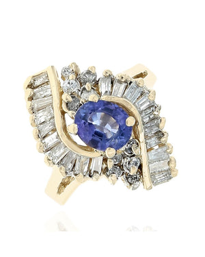 Le Vian Tanzanite and Diamond Bypass Ring
