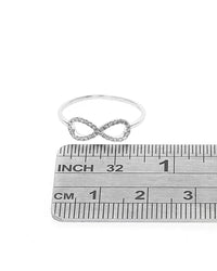 Diamond Infinity Ring in White Gold