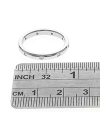 Flush Set Diamond Band in Platinum
