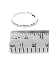 Diamond Band Ring in White Gold