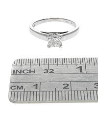 Emerald Cut Diamond Solitaire Engagement Ring