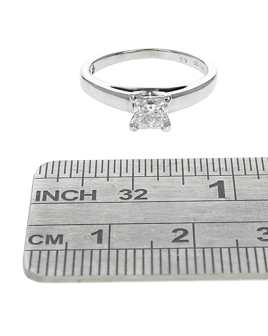 Emerald Cut Diamond Solitaire Engagement Ring