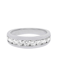 Channel Set Round Diamond Band