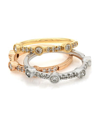 Trio of Diamond Stack Rings