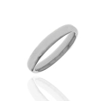 Benchmark European Dome Comfort Fit Band in Platinum