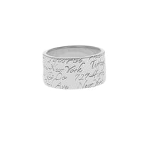 Tiffany & Co. Script Notes Band in Silver
