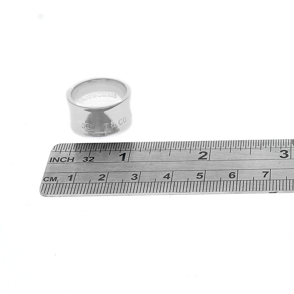 Tiffany & Co 1837 Wide Concave Band in Silver