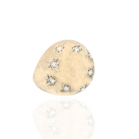Diamond Dome Ring in Yellow Gold