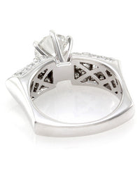 GIA Certified Round Brilliant Cut Diamond Solitaire Ring