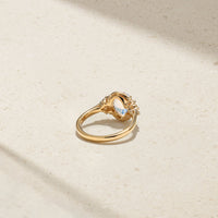 Grapevine Moonstone and Diamond Ring