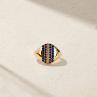 Leandra's Patriotic Signet Ring
