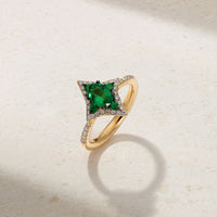 Notte Emerald and Diamond Ring