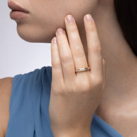 Baguette Diamond Thread Ring