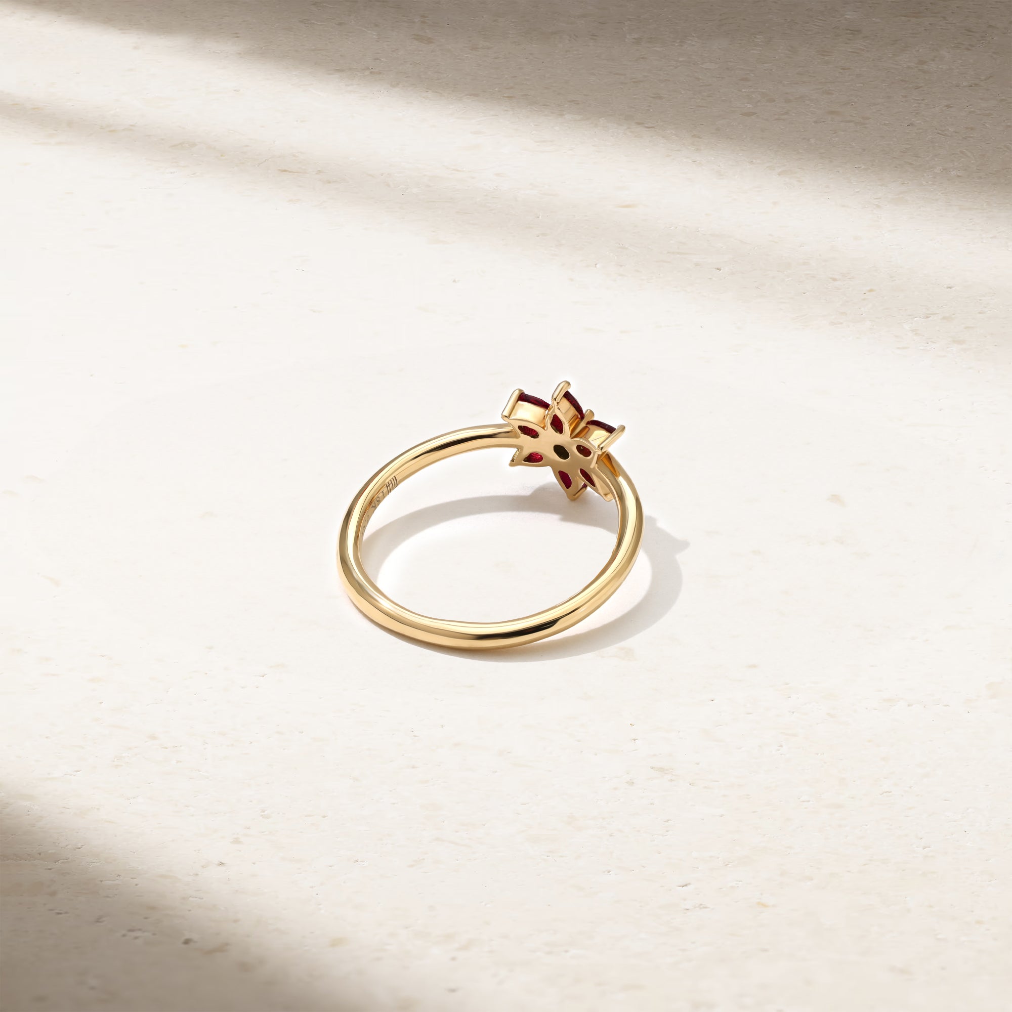 Daffodil Garden Ruby and Diamond Ring