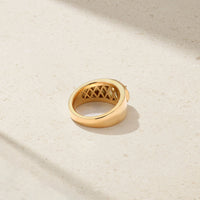 Heirloomed Oval Moonstone Cigar Band