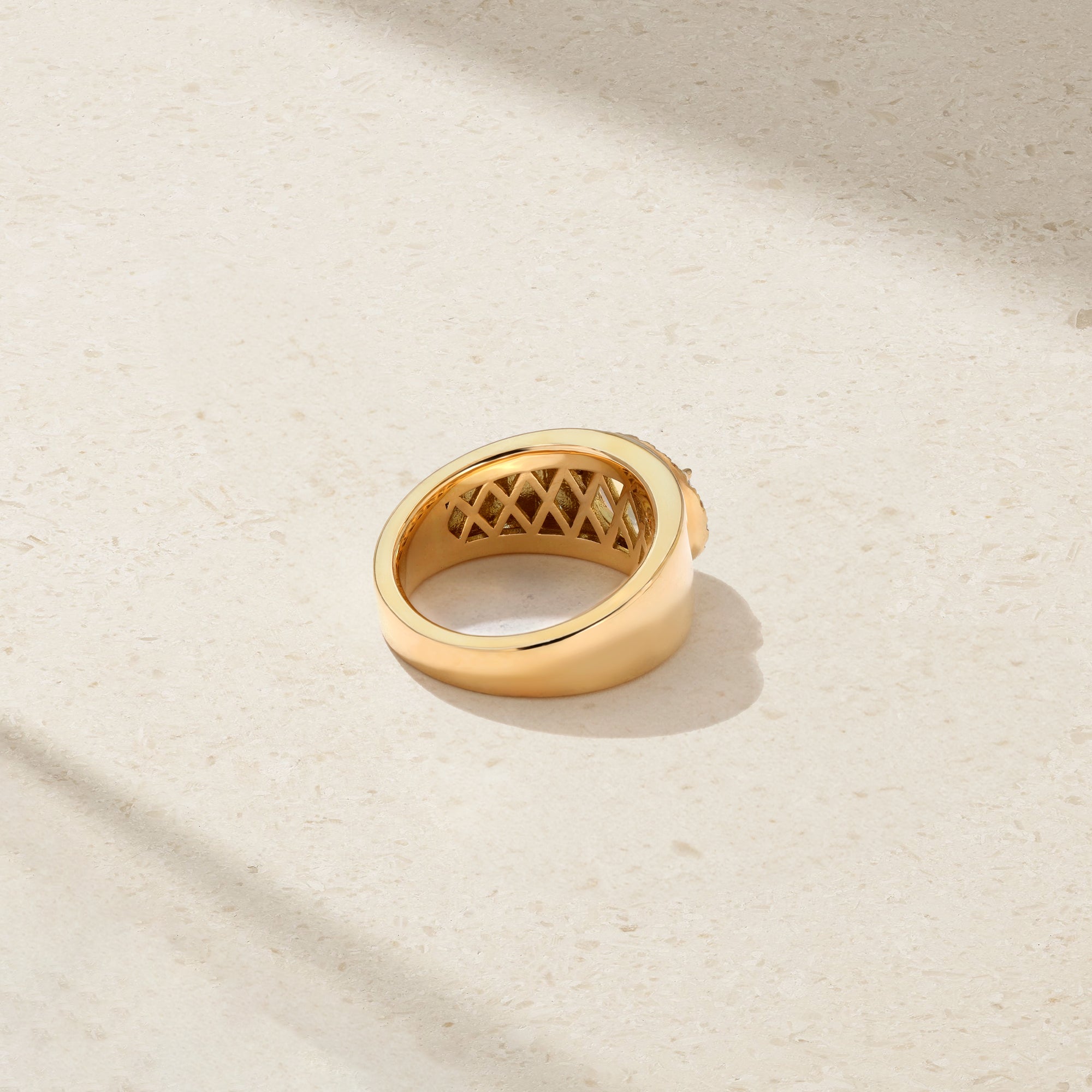 Heirloomed Oval Moonstone Cigar Band