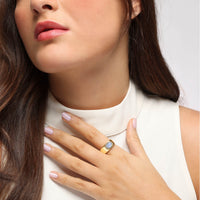 Heirloomed Oval Moonstone Cigar Band