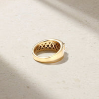 Heirloomed Oval Ruby Cigar Band