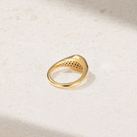 Chunky Grand Sapphire Signet Ring