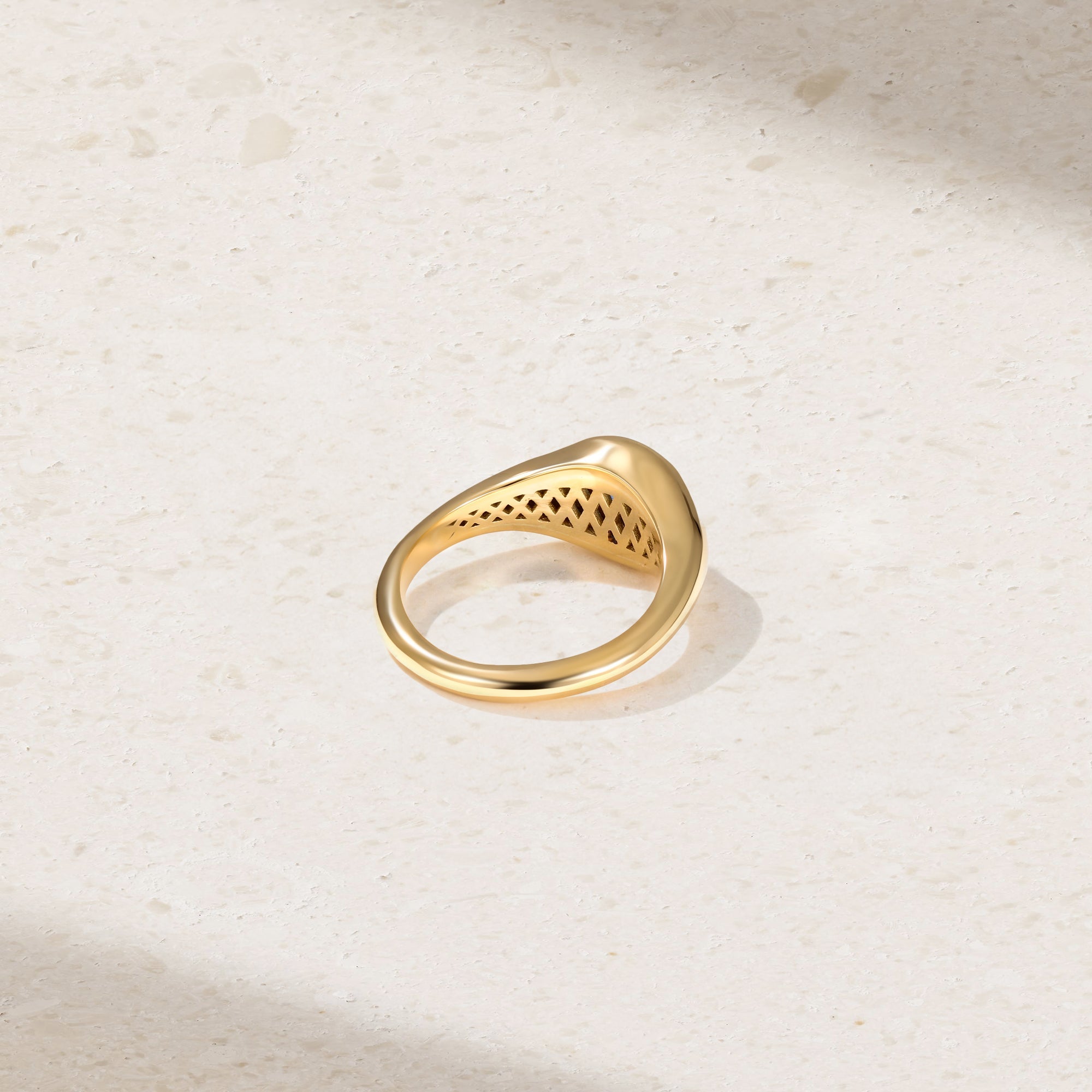 Chunky Grand Sapphire Signet Ring